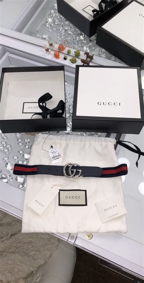 real gucci belt dust bag